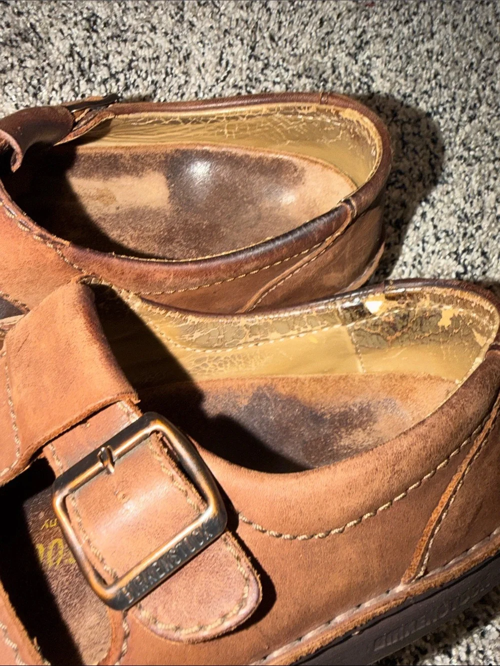 Birkenstock Footprints Merced Sandals Brown Leather Men's Size 10
